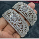 Kavita Art Silver Plated American Diamonds Bangles Set