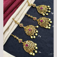 Kavita Art Gold Plated Austrian Stone And Pearl Mangtikka (Assorted Design 1 Piece Only)