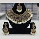 Kavita Art Gold Plated Crystal Stone And Beads Necklace Set