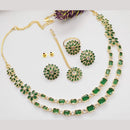 Kavita Art Gold Plated Pota Stone Necklace Set