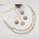 Kavita Art Gold Plated Pota Stone Necklace Set