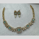 Kavita Art Gold Plated American Diamond Necklace Set