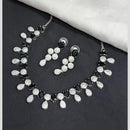 Kavita Art Silver Plated American Diamond Necklace Set