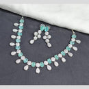 Kavita Art Silver Plated American Diamond Necklace Set