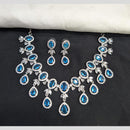Kavita Art Silver Plated American Diamond Necklace Set