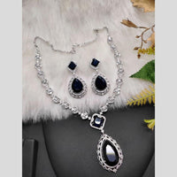 Kavita Art Silver Plated American Diamond Necklace Set