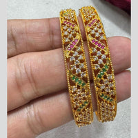 Kavita Art Gold Plated Austrian Stone Bangles Set
