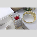 Kavita Art Gold Plated AD Openable Bracelet