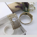 Kavita Art Gold Plated AD Openable Bracelet