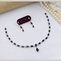Kavita Art Premium American Diamond Necklace Set for Women
