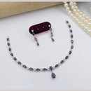 Kavita Art Premium American Diamond Necklace Set for Women