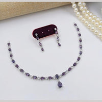 Kavita Art Premium American Diamond Necklace Set for Women