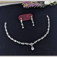 Kavita Art Premium American Diamond Necklace Set for Women