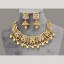Kavita Art Gold Plated Kundan Stone And Pearl Necklace Set