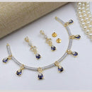 Kavita Art Gold Plated American Diamond Necklace Set
