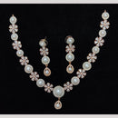 Kavita Art American Diamond And Pearl Necklace Set