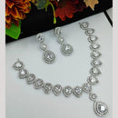 Kavita Art Silver Plated American Diamond Necklace Set