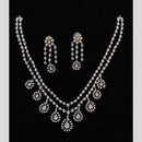 Kavita Art Silver Plated American Diamond Necklace Set