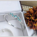 Kavita Art Silver Plated AD Openable Bracelet