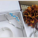 Kavita Art Silver Plated AD Openable Bracelet