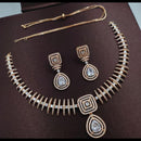 Kavita Art Gold Plated American Diamond Necklace Set