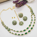 Kavita Art Gold Plated Crystal Stone Necklace Set