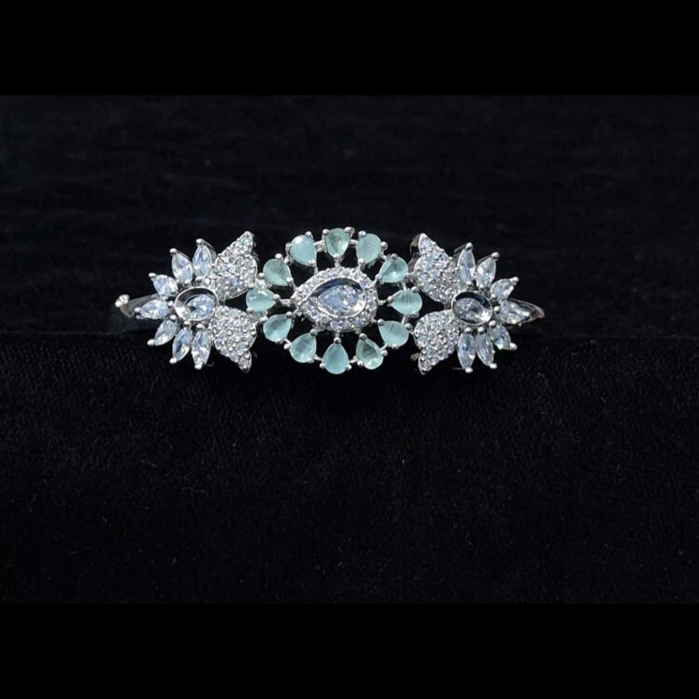 Kavita Art Silver Plated American Diamonds Bracelet