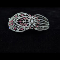 Kavita Art Silver Plated American Diamonds Bracelet