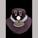 Kavita Art Gold Plated Crystal Stone Pearl And Beads Necklace Set