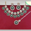 Kavita Art Gold Plated Kundan Stone And Meenakari Necklace Set