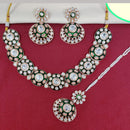 Kavita Art Gold Plated Kundan Stone And Meenakari Necklace Set