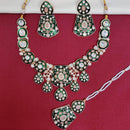 Kavita Art Gold Plated Kundan Stone And Meenakari Necklace Set