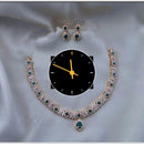 Kavita Art Gold Plated American Diamond Necklace Set
