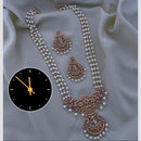 Kavita Art Elegant Gold Plated Austrian Stones And Pearl Necklace Set