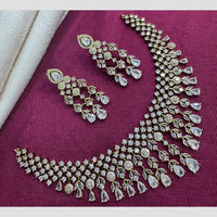 Kavita Art Gold Plated American Diamond Necklace Set