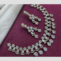 Kavita Art Gold Plated American Diamond Necklace Set