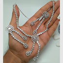 Kavita Art Silver Plated American Diamond Necklace Set