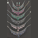 Kavita Art Silver Plated American Diamond Necklace Set