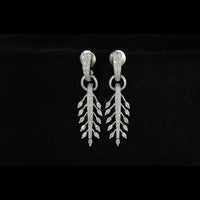 Kavita Art Silver Plated American Diamonds Dangler Earrings