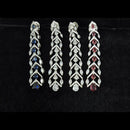Kavita Art Silver Plated American Diamonds Dangler Earrings