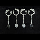 Kavita Art Silver Plated American Diamonds Dangler Earrings