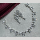 Kavita Art Silver Plated American Diamond Necklace Set