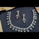 Kavita Art Silver Plated American Diamond Necklace Set