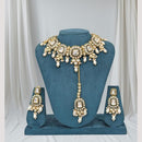 Kavita Art Gold Plated Kundan Stone And Pearl Necklace Set