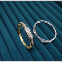 Kavita Art Gold Plated Austrian Stone Openable Kada (1 Piece Only)