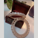 Kavita Art Gold Plated American Diamond Bangles Set 