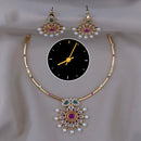 Kavita Art Royal Radiance Austrian Stone & Pearl Necklace Set