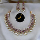 Kavita Art Royal Radiance Austrian Stone & Pearl Necklace Set