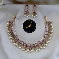 Kavita Art Royal Radiance Austrian Stone & Pearl Necklace Set