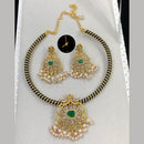 Kavita Art Festive Shine Pearl and Crystal Necklace Set